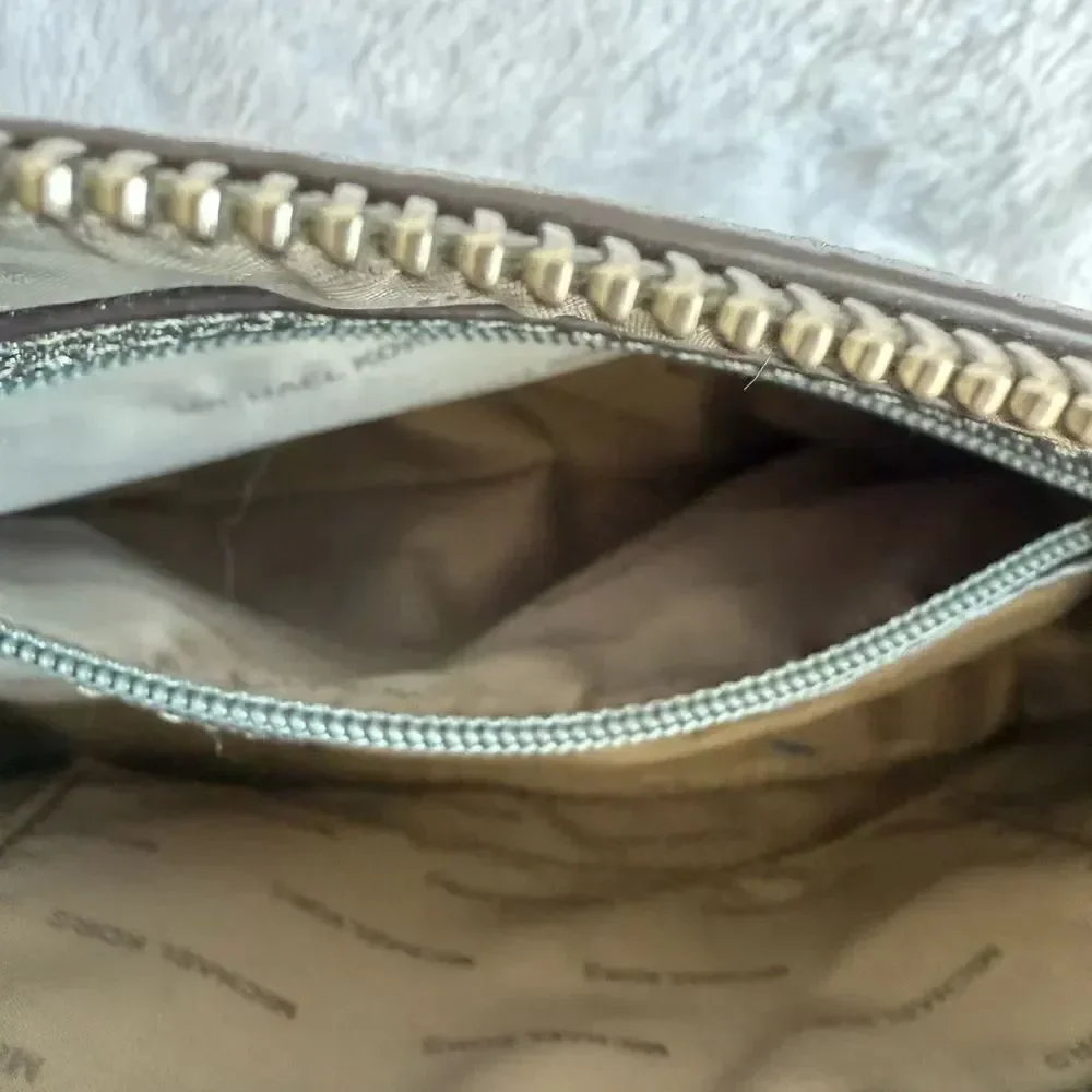 Michael Kors Silver Metallic Crossbody Bag